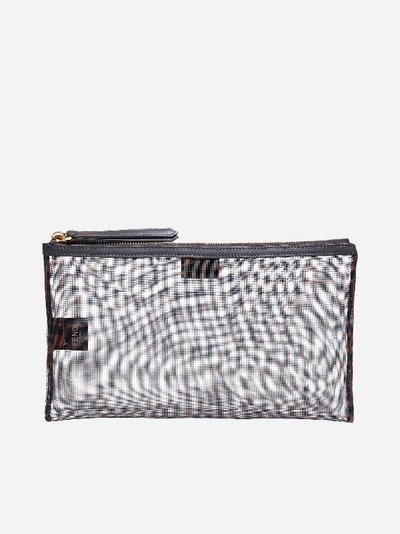 Fendi Ffreedom Large Technical Fabric And Leather Pouch