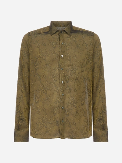 Etro Floral Print Silk Shirt