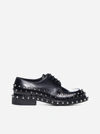PRADA STUDDED LEATHER DERBY SHOES