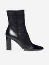 GIANVITO ROSSI PATENT TOE LEATHER ANKLE BOOTS