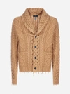 ALANUI WOOL AND CASHMERE CABLE KNIT CARDIGAN