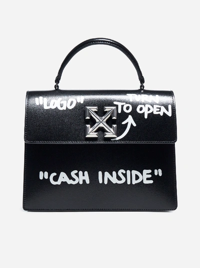 Off-white Borsa 2.8 Jitney In Pelle Con Scritte