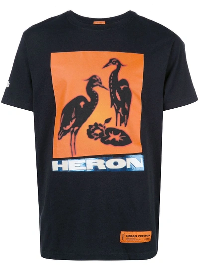Heron Preston Cotton T-shirt In Black