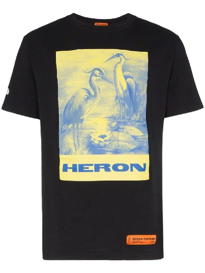 Heron Preston Cotton T-shirt In Black