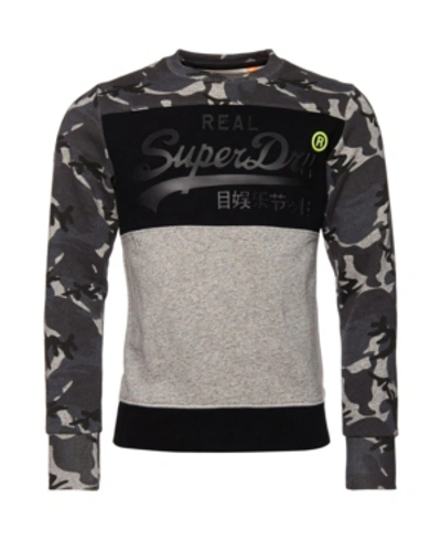 Superdry Men's Logo Camo Sweatshirt In Open Misce