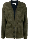 SEE BY CHLOÉ COLOUR BLOCK CARDIGAN