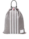 THOM BROWNE MILITARY RIPSTOP DRAWCORD BAG