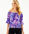 LILLY PULITZER CHANNING OFF-THE-SHOULDER TOP,002968