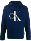 CALVIN KLEIN JEANS EST.1978 EMBROIDERED LOGO HOODIE