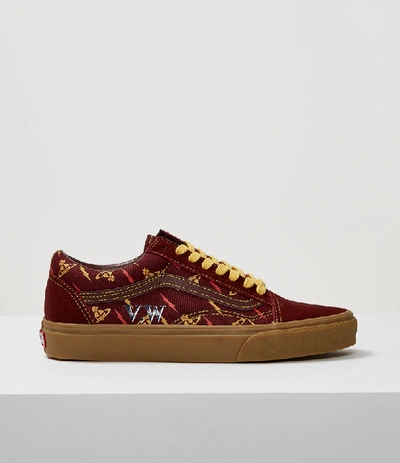 Vivienne Westwood Ua Old Skool Thunderbolt Orbs/gum In Oxblood