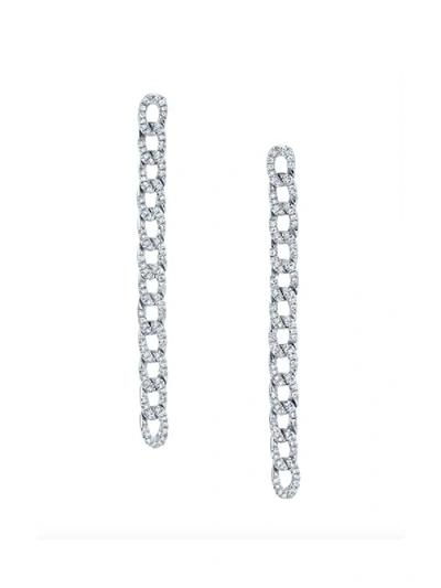 Anita Ko Diamond Chain Link Earrings White Gold In Not Applicable