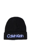 CALVIN KLEIN BLACK WOOL HAT,K50K505072BLACK