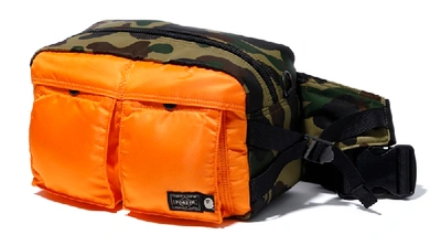 Pre-owned Bape  X Porter 1st Camo Waist Bag Green