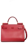 DOLCE & GABBANA SICILY 62 LEATHER SATCHEL,BB6625AV385