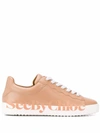 See By Chloé Essie Logo Leather Sneakers In Beige