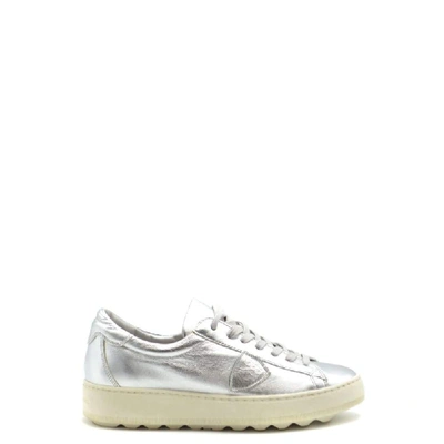 Philippe Model Women's Silver Leather Sneakers