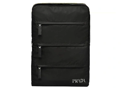 Pre-owned Prada X Rem Koolhaas Nylon Backpack Black