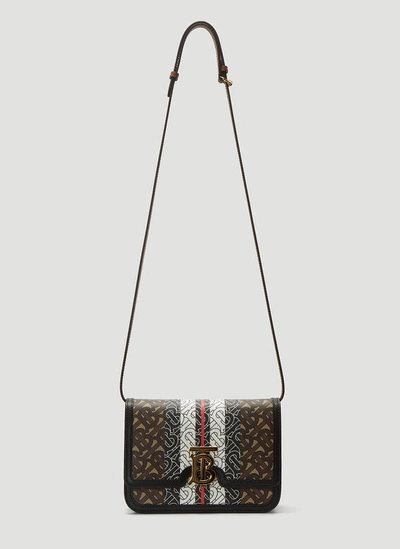 Burberry Tb Monogram Stripe Handbag In Brown