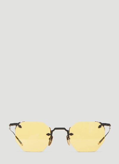 Jacques Marie Mage El Dorado Octagonal Rimless Sunglasses In Yellow