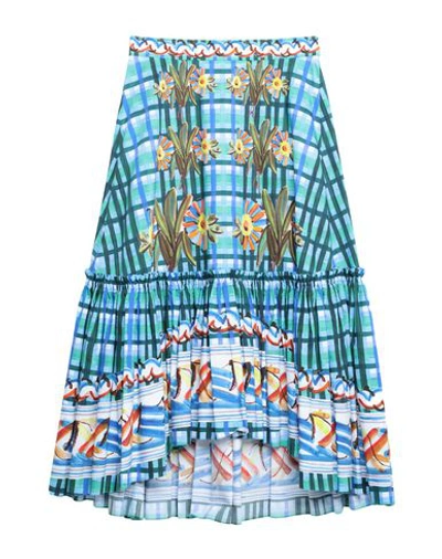 Peter Pilotto Maxi Skirts In Sky Blue