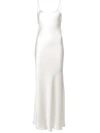 Voz Liquid Slip Dress In White