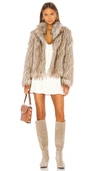 Unreal Fur Unreal Dream Faux-fur Jacket In Tan