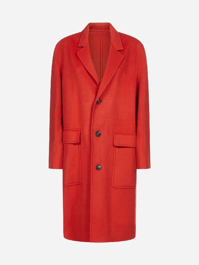 Ami Alexandre Mattiussi Wool And Cashmere Blend Coat