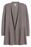 Anne Klein Longline Cardigan In Zinc