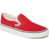 Vans Classic Slip-on Sneaker In Racing Red/ True White