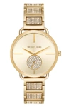 MICHAEL MICHAEL KORS Women's Portia Crystal Embellished Bracelet Watch, 37mm