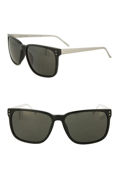 Linda Farrow 59mm Novelty Sunglasses In Black White Gold Gre