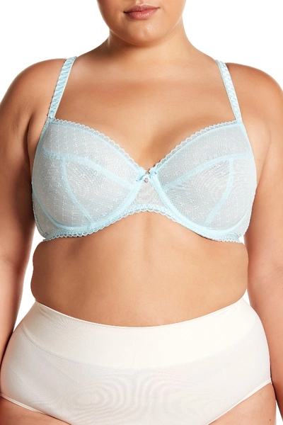 Chantelle Courcelles Underwire Convertible Plunge Bra (regular & Plus Size, C-h Cups) In Lagoon
