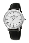 BRUNO MAGLI Men's Milano Swiss Quartz Leather Strap Watch, 41mm
