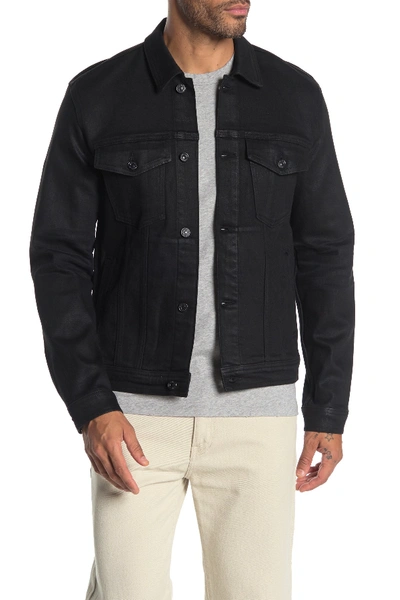 7 For All Mankind Trucker Jacket In Midnight Oil