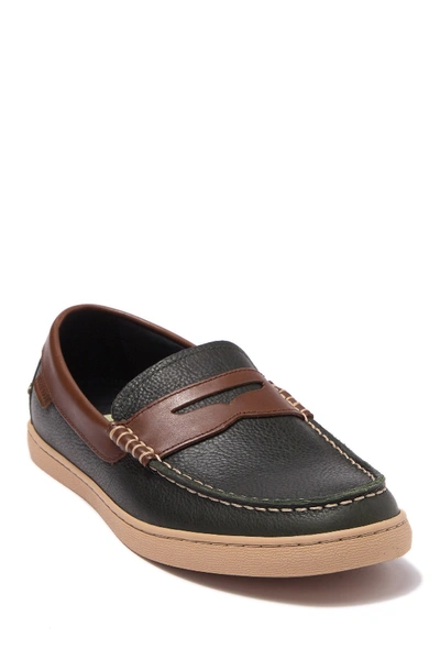 Cole Haan Nantucket Leather Loafer In Dark Olive