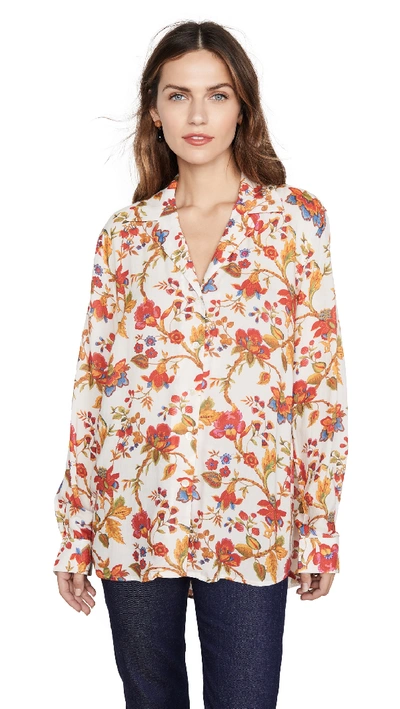 Alix Of Bohemia Milo Silk Floral Shirt In Multi