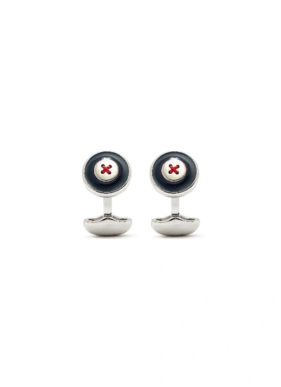 Babette Wasserman Button Cufflinks In Blue