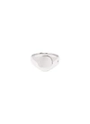 TOM WOOD 'Mini Signet Oval' silver ring – Size 50