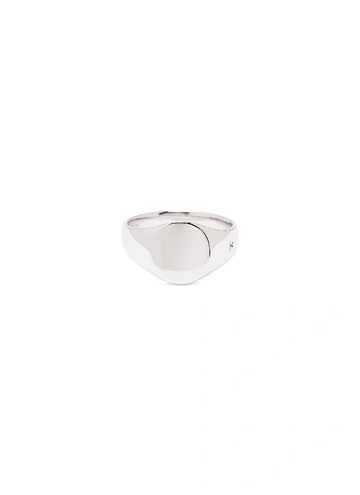 Tom Wood 'mini Signet Oval' Silver Ring – Size 50