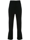 CUSHNIE CROPPED-LENGTH FLARED TROUSERS