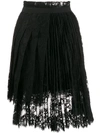 ERMANNO SCERVINO PLEATED LACE SKIRT