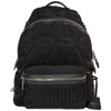 MOSCHINO MOSCHINO LOGO EMBROIDERED QUILTED BACKPACK