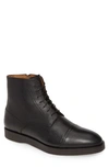 Hugo Boss Boss Oracle Cap Toe Boot In Black