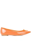 Repetto Ballerinas Mit Schleife In Orange