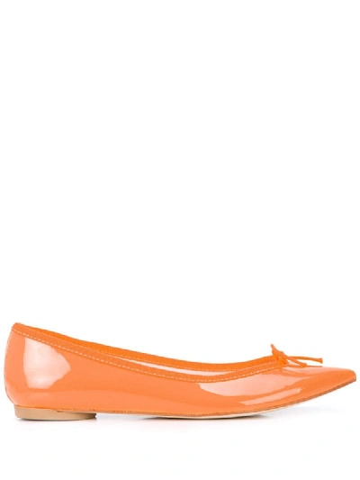 Repetto Ballerinas Mit Schleife In Orange