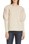 JOHANNA ORTIZ PUFF SLEEVE CASHMERE SWEATER,O083LA