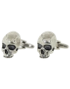 JOHN VARVATOS Silver Skull Cufflinks