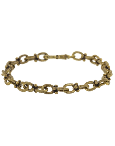 John Varvatos Brass Oval Chain Link Bracelet