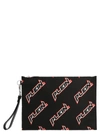 PHILIPP PLEIN PHILIPP PLEIN LOGO PRINTED CLUTCH BAG