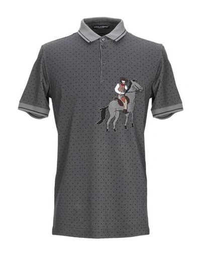 Dolce & Gabbana Polo Shirt In Grey